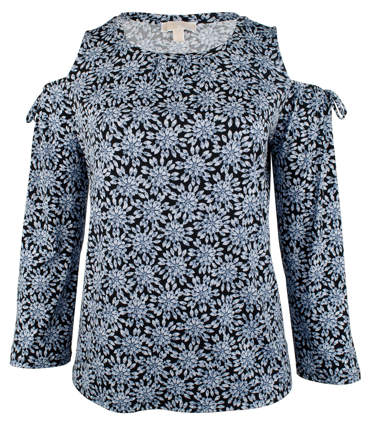 Michael Kors Women's Plus Jewel Print Cold Shoulder Top CB OX
