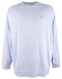 Tommy Bahama Men's Big & Tall Tobago Bay Crewneck Sweatshirt Sweater (3X-Large Big, Lt Sky)