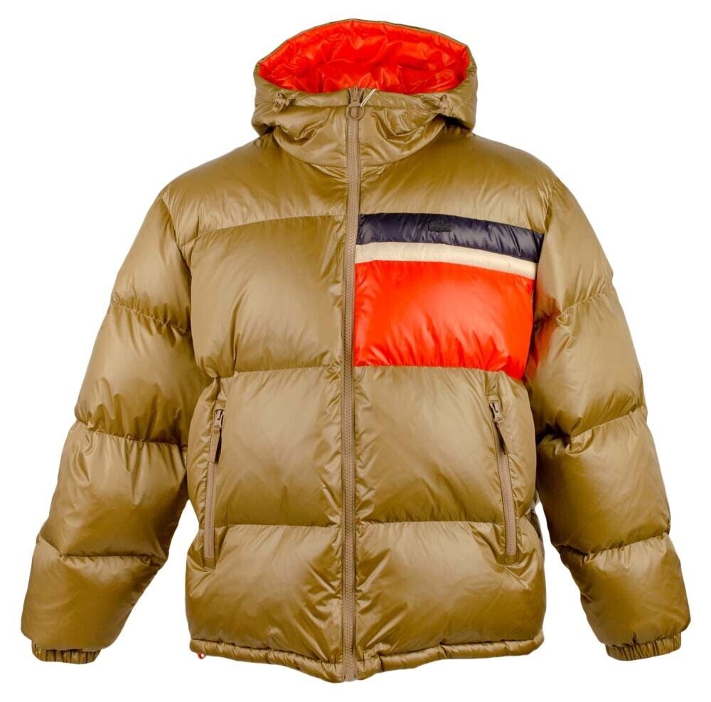 Lacoste Men's Reversible Colorblock Accent Down Jacket - 62 - 2XL