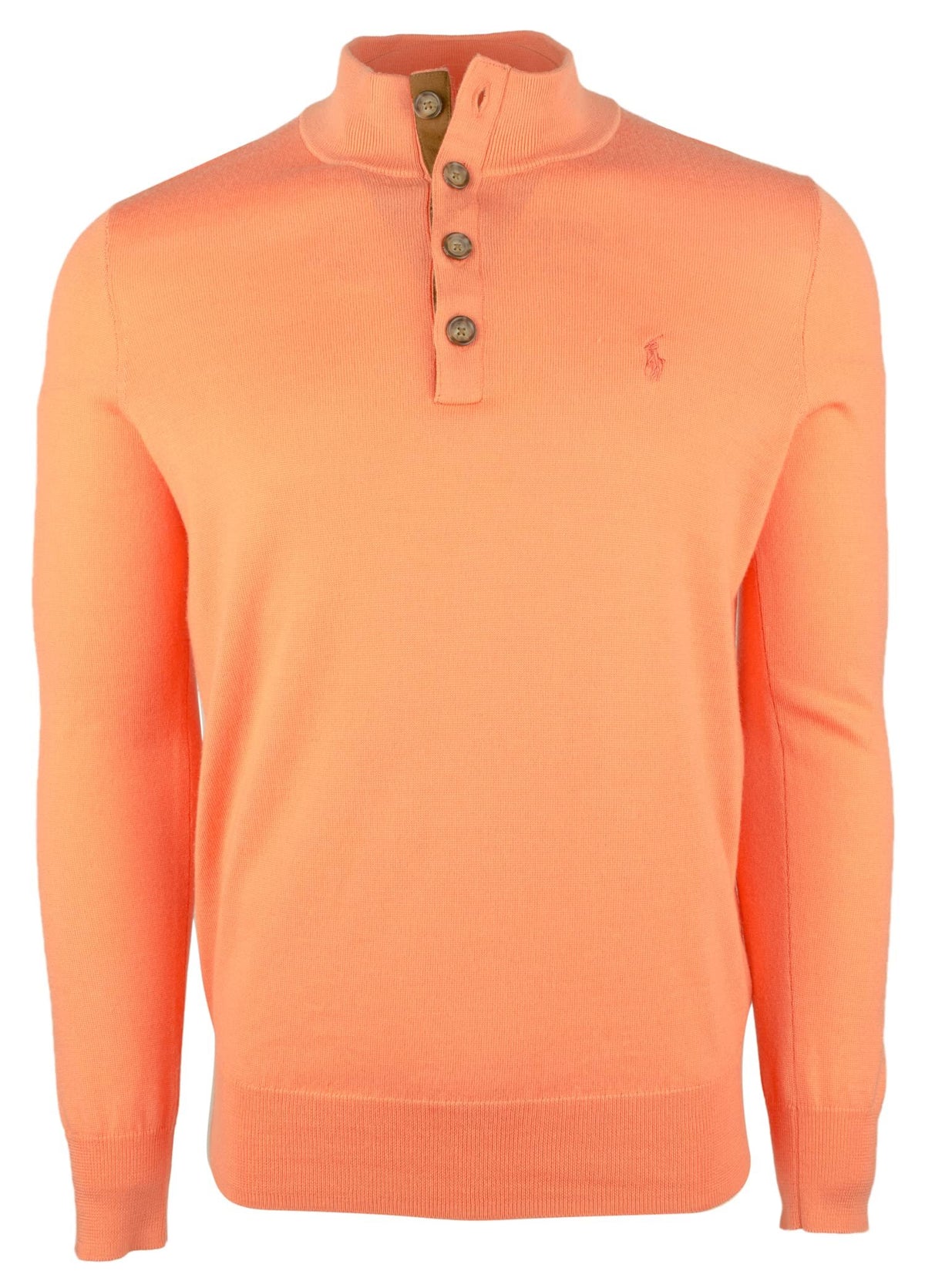 Ralph Lauren Men's Buttoned Mock Sweatshirt-TO-Small