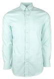Men's Plaid Button Down Long Sleeve Shirt M Small Mint