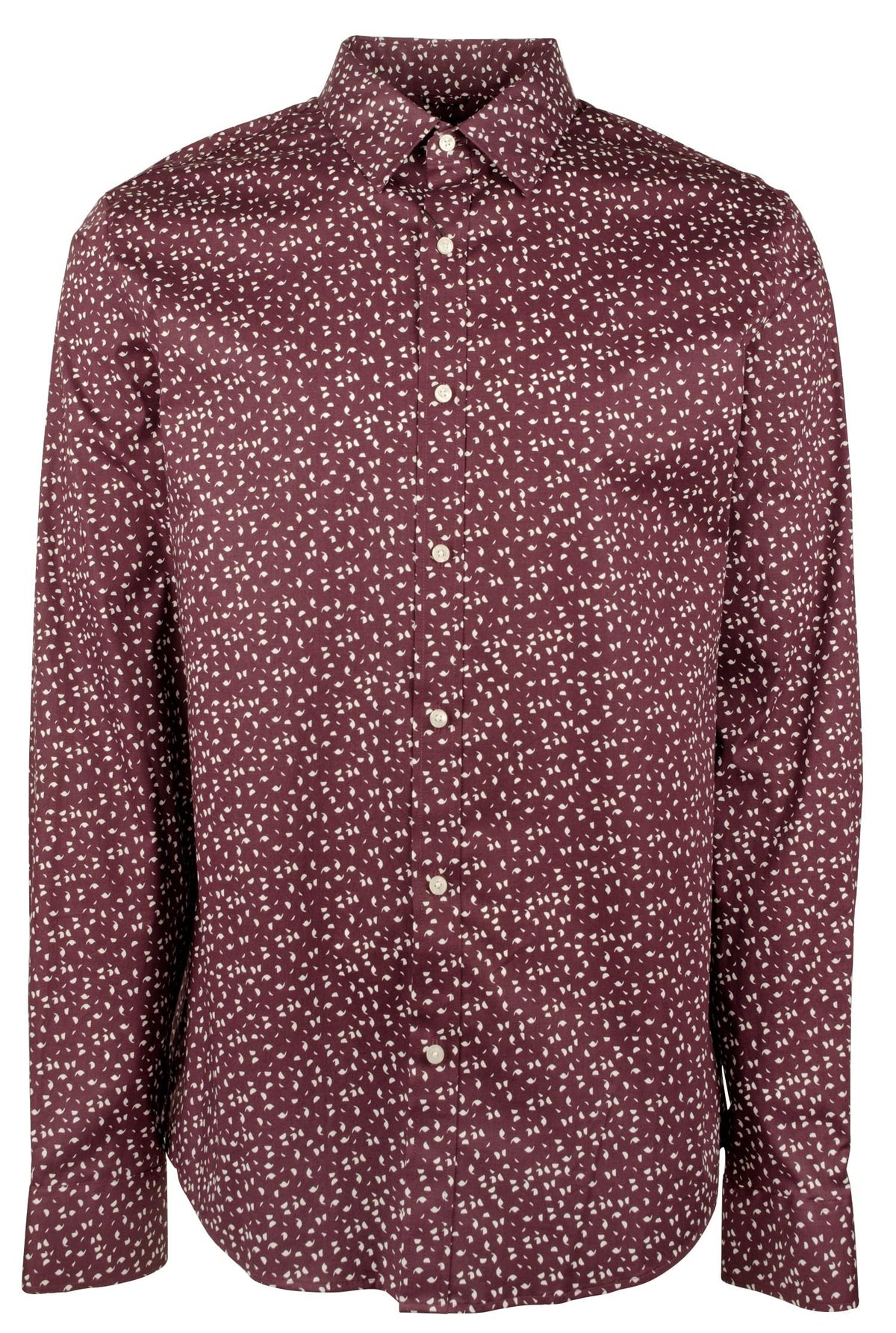 Michael Kors Men's Slim Fit Printed Long Sleeves Shirt C X Large