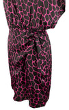 Michael Kors Women's Plus Size Giraffe Flutter Faux Wrap Dress 2X