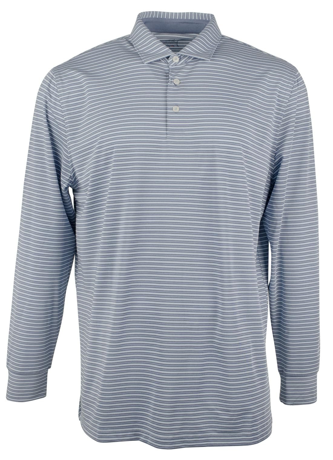 Southern Tide Men's Driver Heather Striped Performance Polo Shirt HPB XL