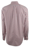Michael Kors Men's Gingham Slim Fit Long Sleeve Shirt WRd Small Winter Red