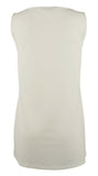 Lauren Ralph Lauren Lace-Up Ponte Tank Top (Herbl Milk, Medium)