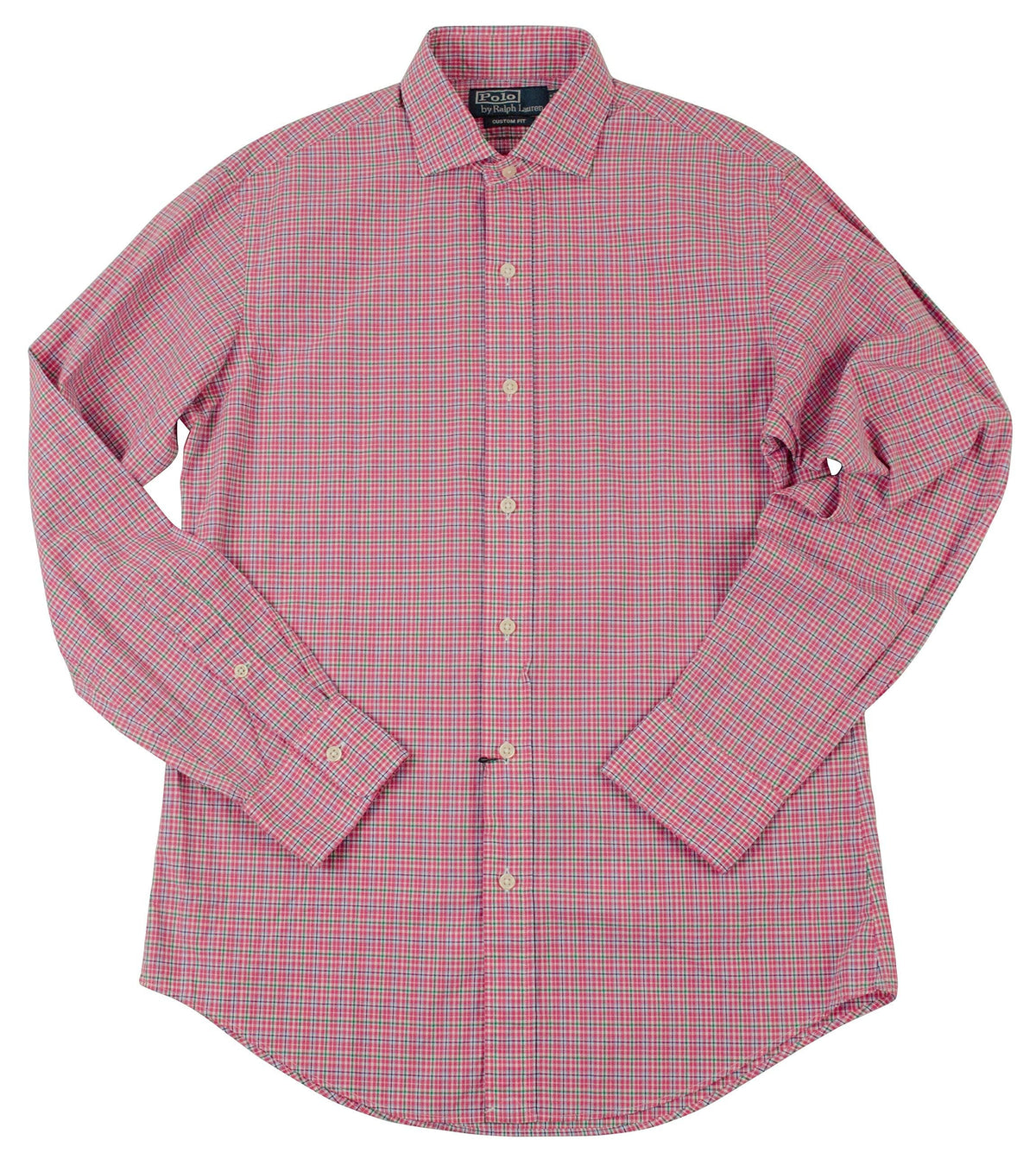 Ralph Lauren Men's Checked Poplin Sport Shirt PM Small