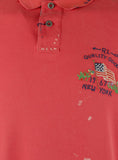Polo Ralph Lauren Men's Distressed Classic Painted Patched RL Polo Shirt