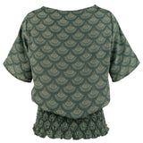 Michael Kors Women's Smocked Hem Top DE XS