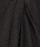Michael Kors Women's Swiss Dot Printed Long Sleeve Sheer Dress 4