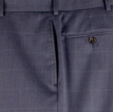 Ralph Ralph Lauren Men's Wool Stretch Plaid Flat Front Dress Pants-LB-31W