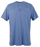 Tommy Bahama Schooner Stripe - Camiseta Henley de manga corta para hombre, color azul holandés mediano