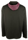 Men's Hooded Quarter Zip Pullover-BLK-XX-Large