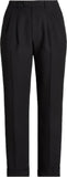 Ralph Lauren Women's Plus Size Pleated Crepe Trouser Pants
