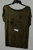 Customer return Lauren Ralph Lauren Women's Metallic Knit Top Shirt-G-Small