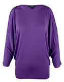 Lauren Ralph Lauren Womens Plus Knit Jersey Casual Top,Lilac,2X