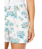Tommy Bahama Village - Pantalones cortos de tiro alto con cordón para mujer, talla XL, multicolor