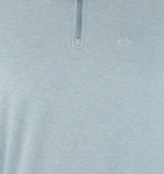 Camisa estilo pulóver con cremallera de un cuarto de Skipjack para hombre de Southern Tide, color azul jaspeado, talla pequeña