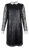 Michael Kors Women's Floral Metallic Lace Shift Shirt Dress
