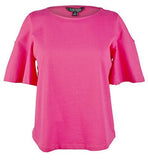 Ralph Lauren Women's  Cutout Jersey Top Pink Medium