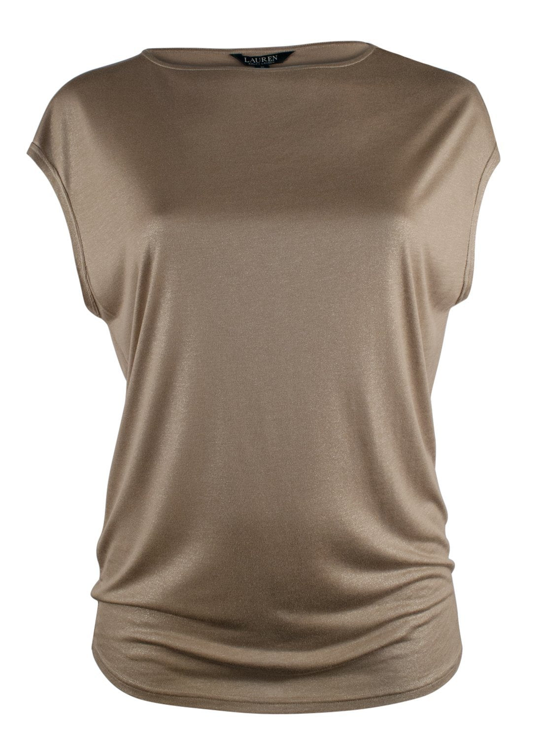 Lauren Ralph Lauren Women's Petite Metallic Knit Top Shirt G PS