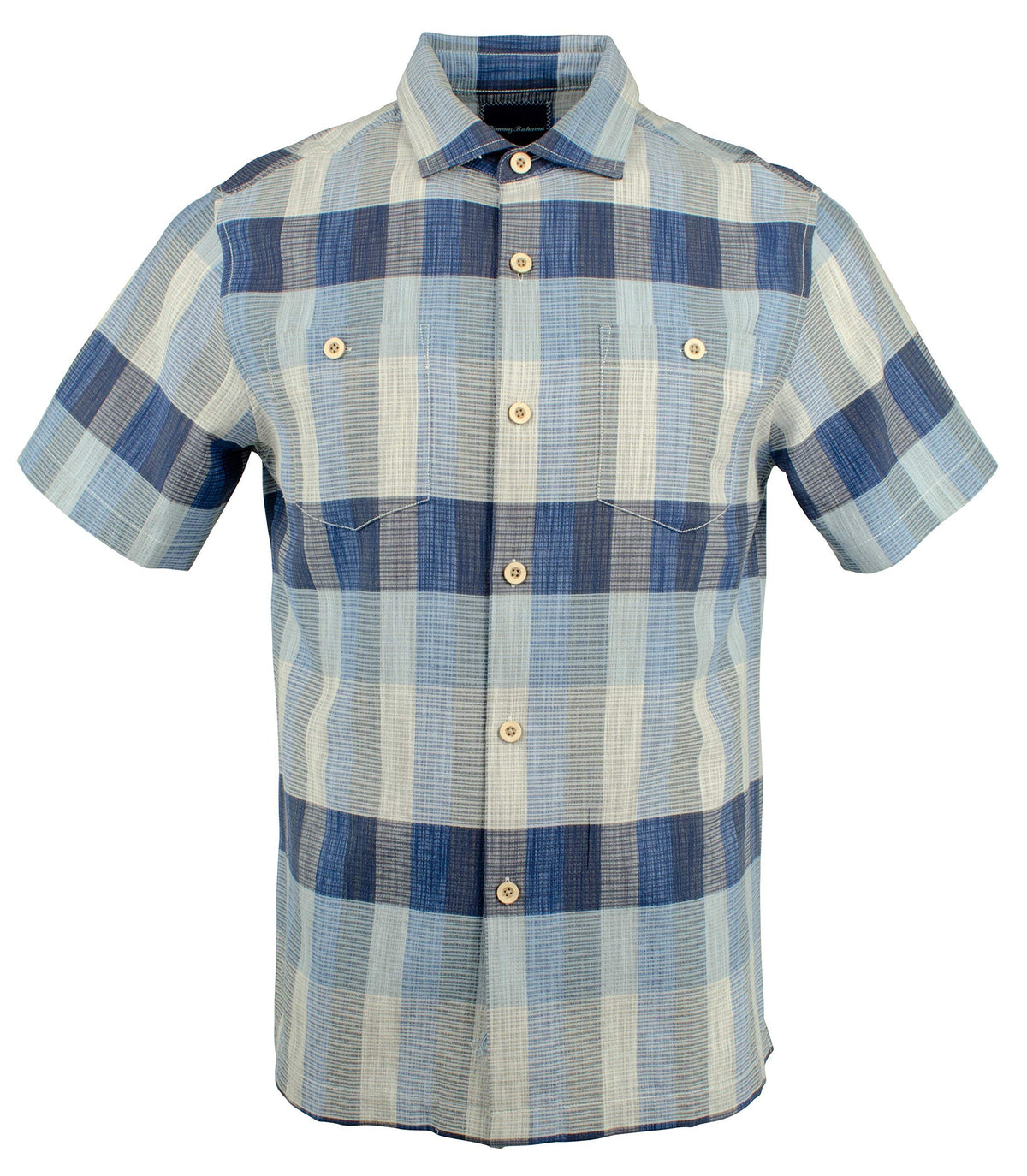 Tommy Bahama Men's Talmuda Bay Plaid Camp Shirt-VP-S