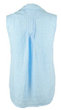 Tommy Bahama Women's Gingham Way Linen Sleeveless Camp Shirt Lt Rose