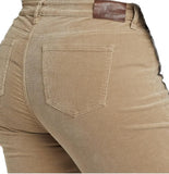 Lauren Ralph Mid-Rise Corduroy Stretch Pant 18W Truffle