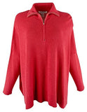 Tommy Bahama Women's Shimmer Bonita Half Zip Long Sleeved Poncho Top TR S/M