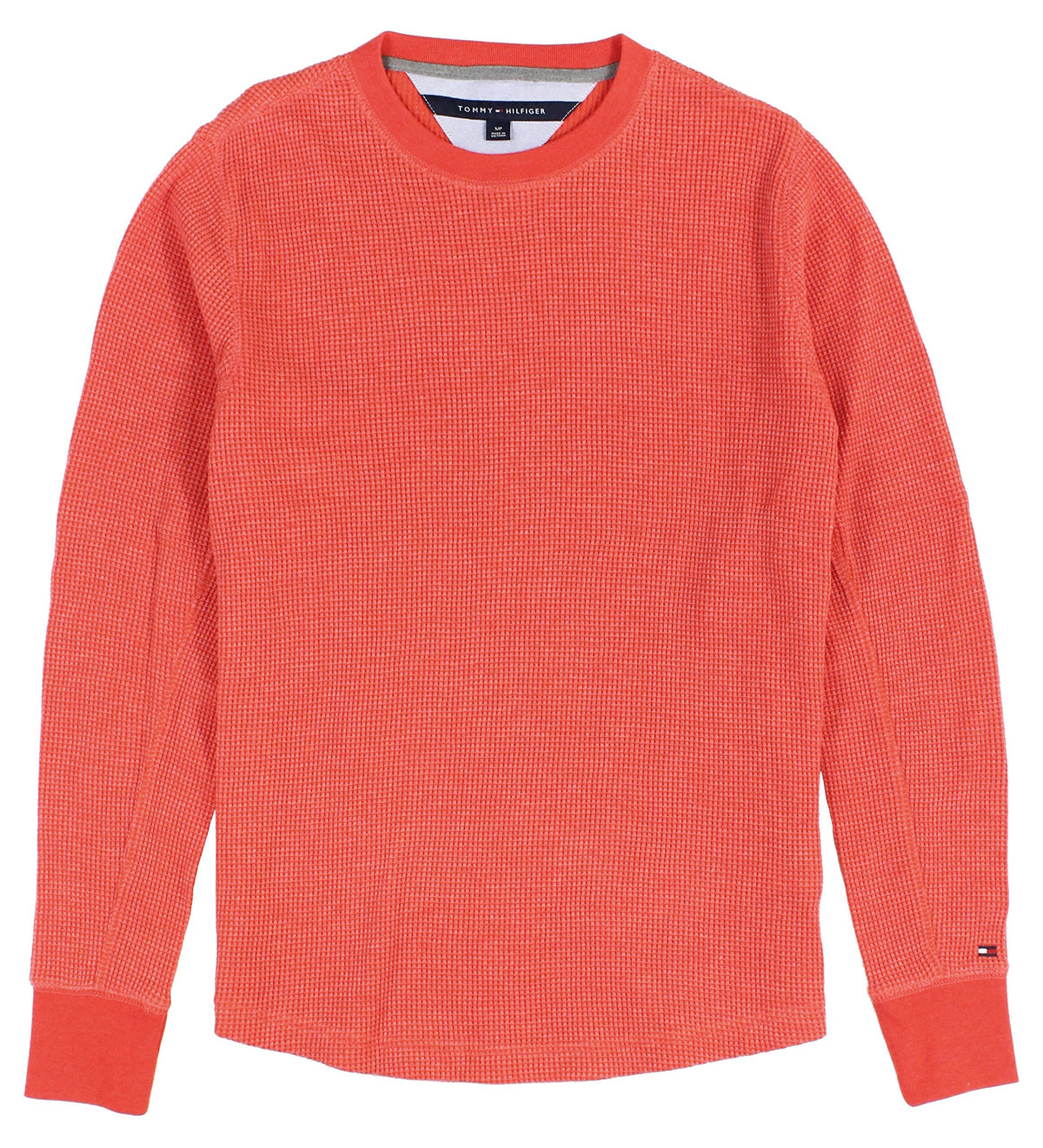 Tommy Hilfiger Men's Waffle Style Long Sleeve Shirt-PR-S