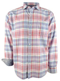 Tommy Bahama Men's Kookabura Plaid Long Sleved Shirt-PW-M