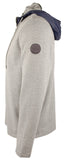 Michael Kors Men's Hooded Quarter Zip Pullover Shirt Grey Small