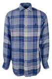 Polo Ralph Lauren Men's 100% Linen Long Sleeve Plaid Sport Shirt