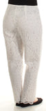 LAUREN RALPH LAUREN Womens Leodir Scalloped Straight Leg Pants White 6