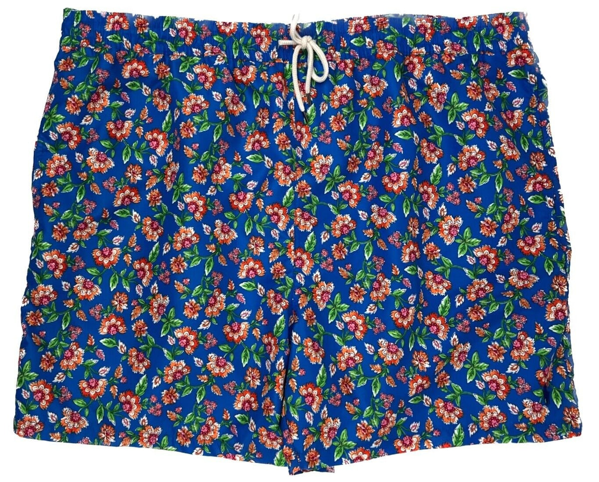 Polo Ralph Lauren Men's Big&Tall Floral Print Drawstring Swim Shorts-3XB