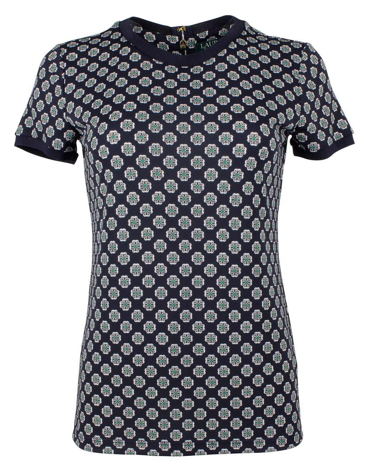 Lauren Ralph Lauren Women's Tile Print Shirt M S