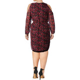Ralph Lauren Women's Plus Size Floral Print Cold Shoulder Dress NR 16W