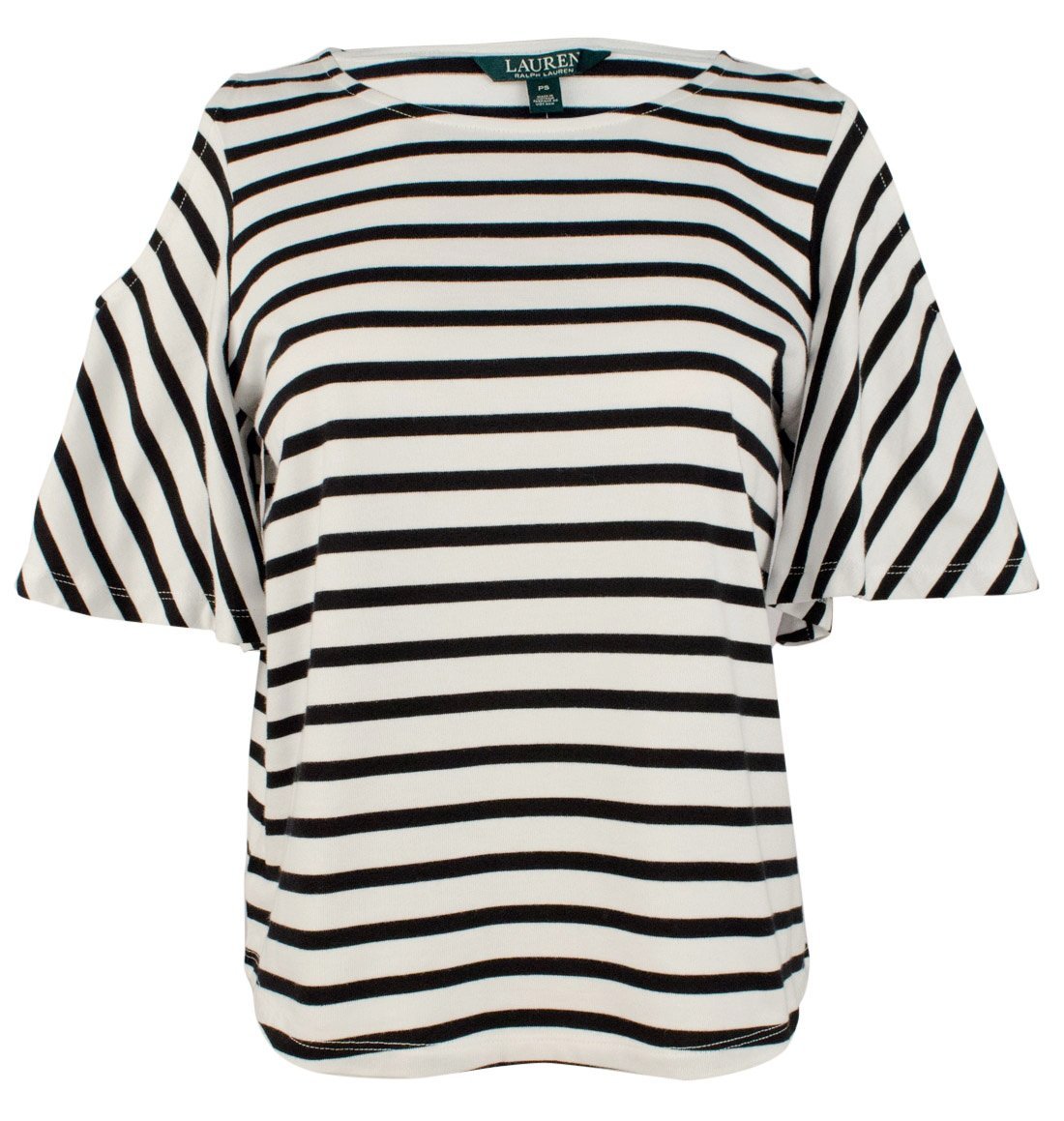 Lauren Ralph Lauren Women's Petite Jersey Cold Shoulder Top