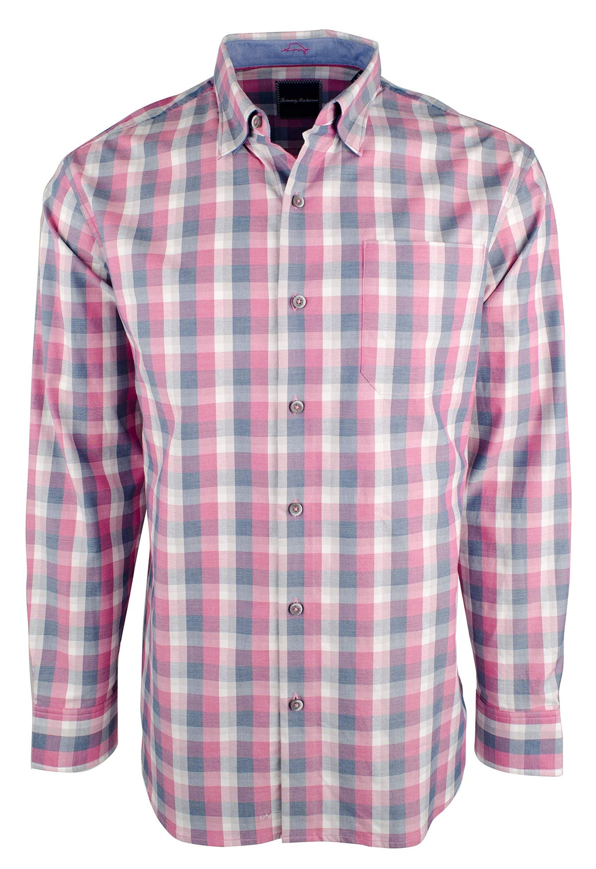 Tommy Bahama Men's Plaid Ali Stretch Long Sleeve Shirt-FR-S