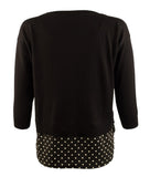 Lauren Ralph Lauren Petite Women's Layered Crewneck Sweater B PSmall