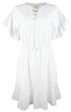 Michael Kors Women's Plus Size Faux  Elastic waist Dress