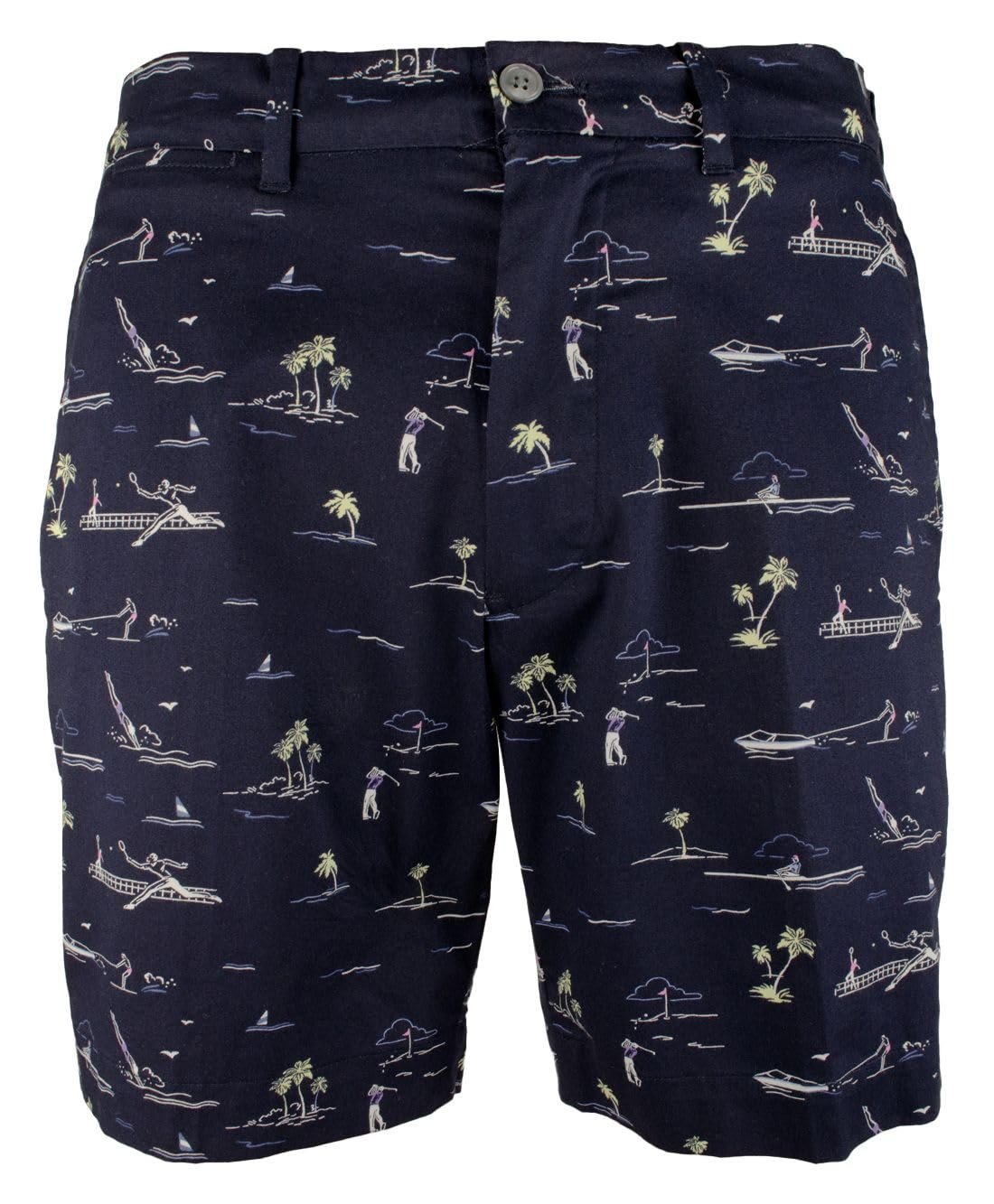 Polo Ralph Lauren Men's Classic Fit Golf Flat Front Shorts Navy Blue