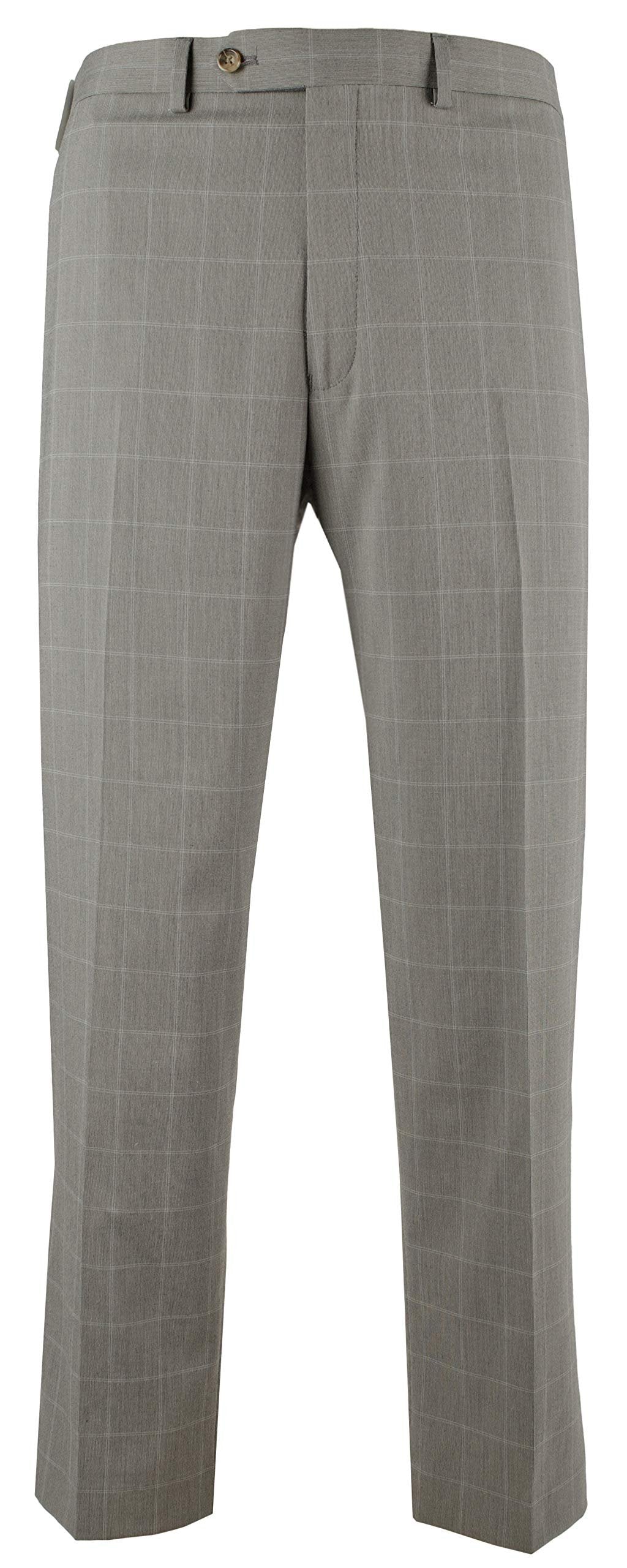 Ralph Lauren Men's Comfort Flex Flat Front Dress Pants 36WX32L Light Grey