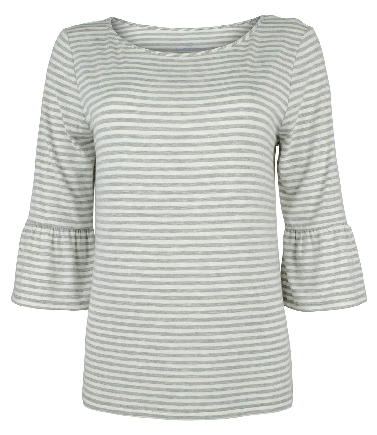 Southern Tide Women's Tide Ruffle Sleeve Stripe Knit Top HG XSmall