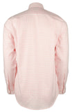 Men's Plaid Button Down Long Sleeve Shirt Shell Pink Small