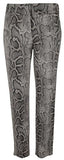 Michael Kors Women's Plus Size Snakeskin Print Stretch Twill Pants