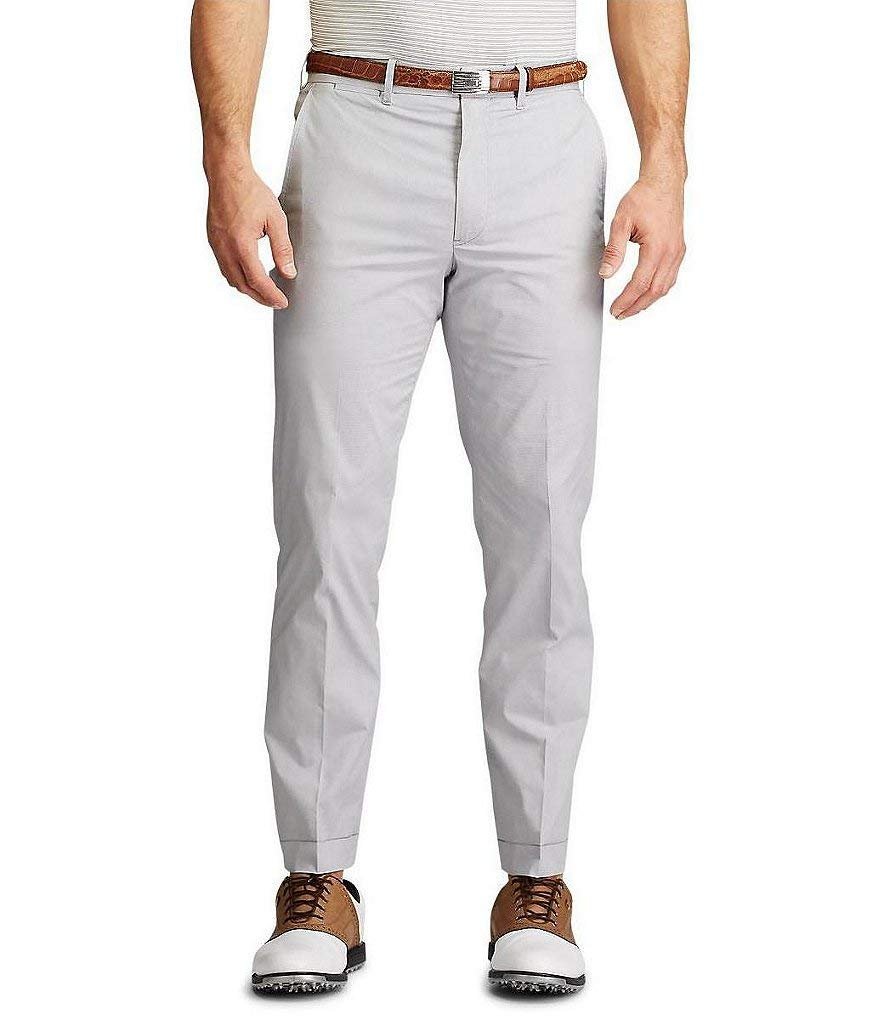 Polo Ralph Lauren Men's Tailored Fit Flat Front Pants Grey