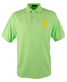 Polo Ralph Lauren Men's Big&Tall Big Pony Short Sleeve Mesh Polo Shirts-FG-1XB