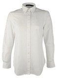 Lauren Ralph Lauren Women's Petite Eyelet Button Down Crisp Cotton Shirt