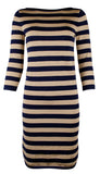 Lauren Ralph Lauren Women's Petite Striped Metallic Sweater Dress
